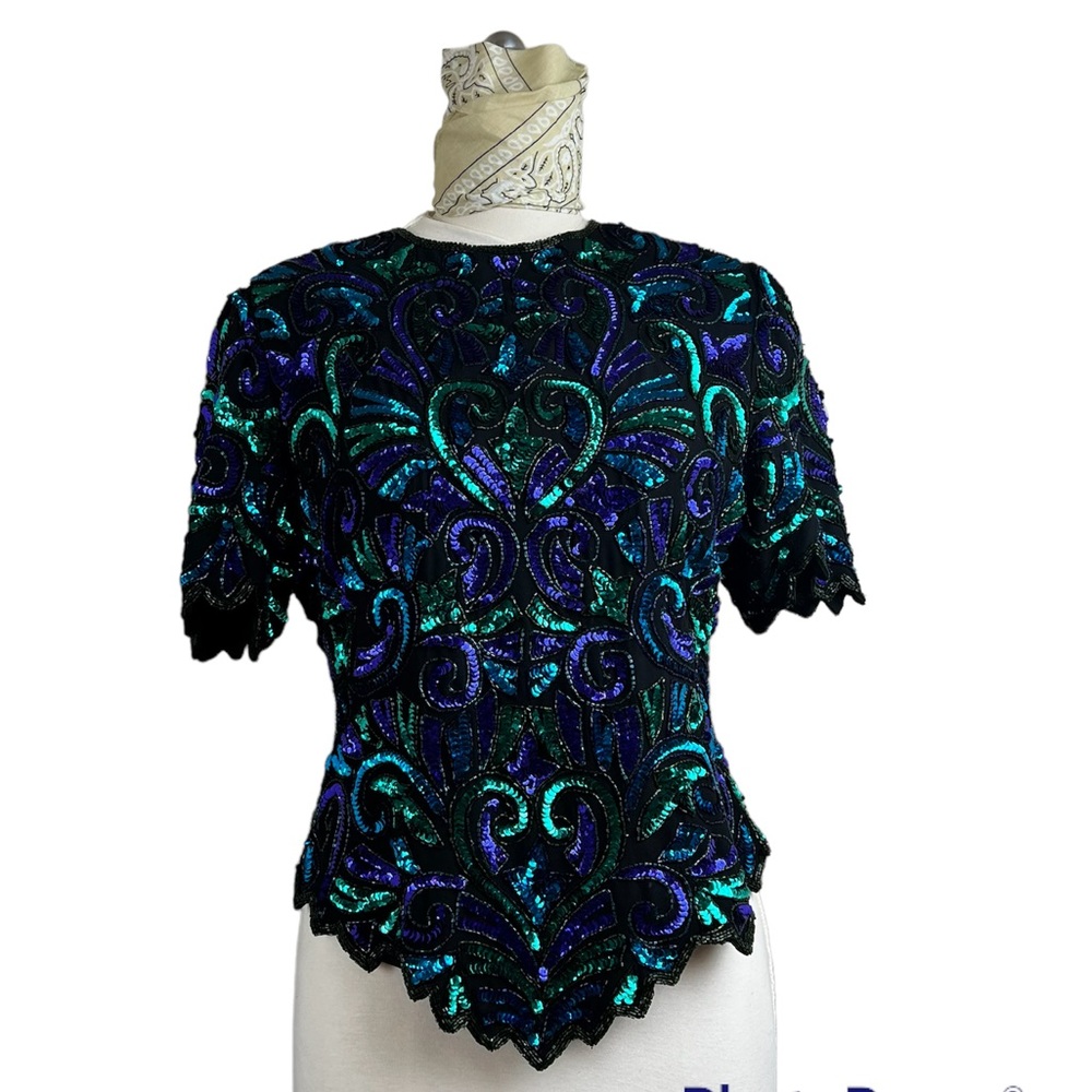 Vintage sequins top